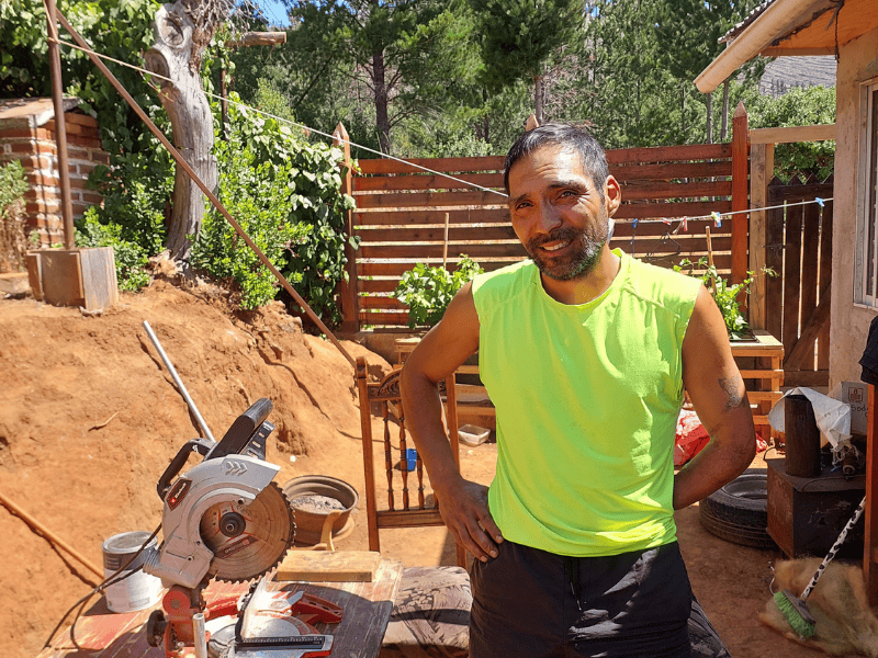 Una sierra de banco para Ricardo de la región de Ñuble